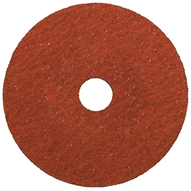 4-1/2" Diameter x 7/8" Hole 36CA-P93 Red Disc N Premium Natural Fibre Disc product photo