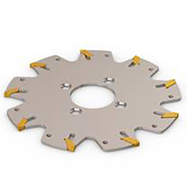 R335.10-100-04.27-7 100mm Diameter 4.1mm Cutting Width 7-Tooth Indexable Slotting Cutter product photo