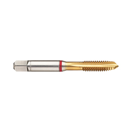 3994 (6.350) 1/4-28 HSSE-PM TiN Coated Spiral Point Red Ring Tap product photo