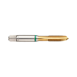 3916 (3.505mm) #6-32 HSSE TiN Coated Spiral Point Green Ring Tap product photo