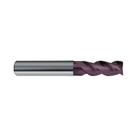 3891 (4.00mm) RF100U 3-Flute Variable Helix Firex Coated Solid Carbide End Mill product photo