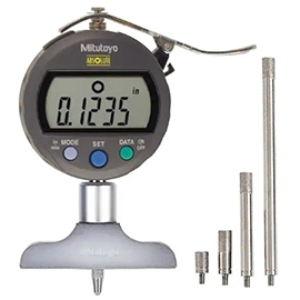 0-8"/200mm x 0.0005"/0.01mm, Absolute Digital Depth Gauge with 2.5" Base product photo