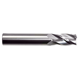 6.5mm Diameter x 8mm Shank, 4-Flute Bright Carbide Square Shoulder End Mill product photo