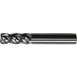 3/8" Diameter x 3/8" Shank, 4-Flute Bright Carbide Variable Index Square Shoulder End Mill product photo
