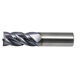 5/8" Diameter x 5/8" Shank, 4-Flute AP/MAX Coated Carbide Variable Index Square Shoulder End Mill product photo