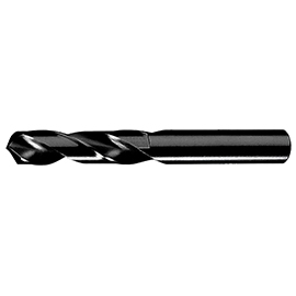 1/8" 135 Degree Heavy Duty Split Point Black Oxide Coated High Speed Steel Screw Machine Drill Bit product photo