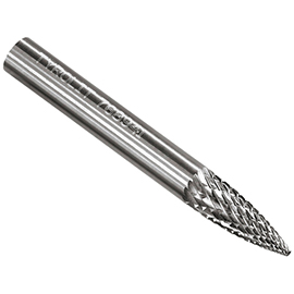 1/4" x 1/2" x 1/8" SG-51 Double Cut Carbide Tree Pointed End Burr product photo