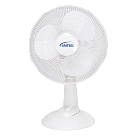 12" Oscillating Desk Fan with Push Buttons, 3 Speed product photo