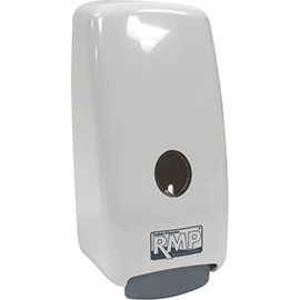 1000 ml White Lotion Soap Dispenser, Cartridge Refill Format product photo