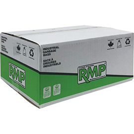 20" x 22" White Utility Industrial Garbage Bag, 0.64 mils, Box of 500 product photo