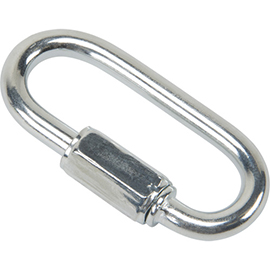 3/16" Zinc Plated Quick Link, 660 Lbs. Capacity product photo