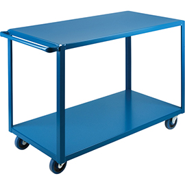 24" W x 36" H x 36" D Heavy-Duty 2 Tier Shelf Cart, 1200 lbs. Capacity product photo