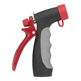 Zinc & TPR Hot Water Pistol Grip Nozzle, Insulated, Rear-Trigger, 100 psi product photo