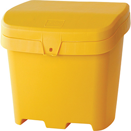 Salt & Sand Container, Yellow, With Hasp, 4.24 cu. ft. product photo