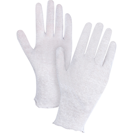 Inspection Gloves, Poly/Cotton, Unhemmed Cuff, Ladies product photo