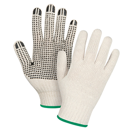 Dotted Gloves, Poly/Cotton, Single Sided, 7-Gauge, Medium product photo