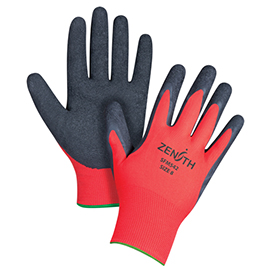 Coated Gloves, Medium/8, Rubber Latex Coating, 13 Gauge, Polyester Shell Pair product photo