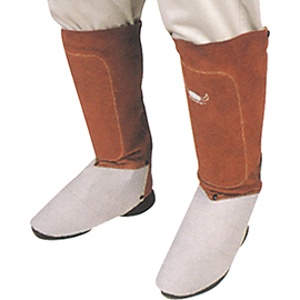 6" Leather Spats, Lava Brown product photo