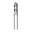 12.00mm Diameter x 12.00mm Shank 4-Flute Short Length AlTiN Coated Carbide Ball Nose End Mill product photo
