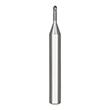 0.80mm Diameter x 6.00mm Shank 2-Flute Long Length AlTiN Coated Carbide Ball Nose End Mill product photo