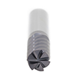 1/4" Diameter x 1/4" Shank 6-Flute Regular Length AlTiN Red Series Carbide End Mill product photo Side View S