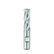 1/2" Diameter x 1/2" Shank 4-Flute Stub TiCN Coated HSCO Roughing End Mill product photo