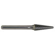3/8" SL-3 Double Cut 14º Included Angle Taper With Radius End Carbide Burr product photo