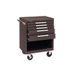 29" 5 Drawer Brown Roller Cabinet With Swing Down Panel product photo
