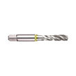 3904 (7.938mm) 5/16-18 HSSE Bright Spiral Flute Yellow Ring Tap with ANSI Shank product photo
