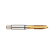 3907 (9.525mm) 3/8-16 HSSE-PM TiN Coated Spiral Point Blue Ring Tap product photo
