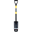28-1/2" Tempered Steel Drain Spade Shovel, 16" x 6" Blade, D-Grip Handle product photo
