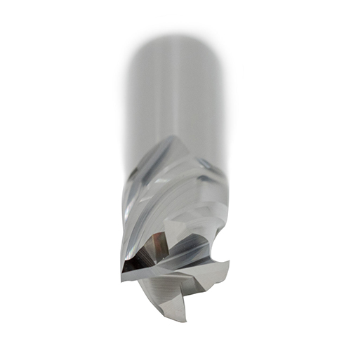 10.0mm Diameter x 10mm Shank 4-Flute Stub Length Blue Series Carbide End Mill product photo Side View L