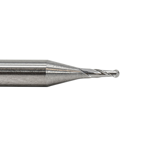 2.0mm Diameter x 3mm Shank 2-Flute Regular Length Ball Nose Blue Series Carbide End Mill product photo Side View L