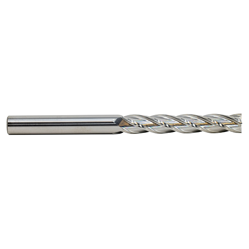 1/8" Diameter x 1/8" Shank 4-Flute Extra Long Length Blue Series Carbide End Mill product photo