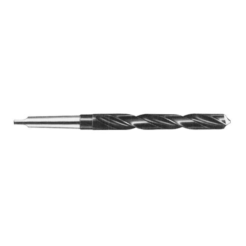 1-7/32" MT3 Smaller Shank H.S.S. Taper Shank Drill Bit product photo Front View L