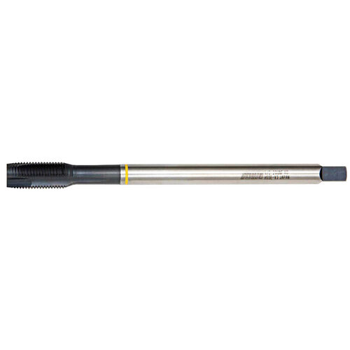 8-32 UNC 4" O.A.L. Yellow Ring HSSE-V3 Spiral Point Tap product photo Front View L