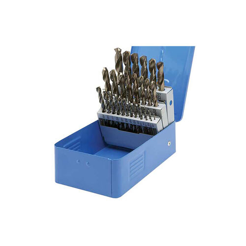 29pc Jobber Length H.S.S. Inch Drill Bit Set product photo Front View L