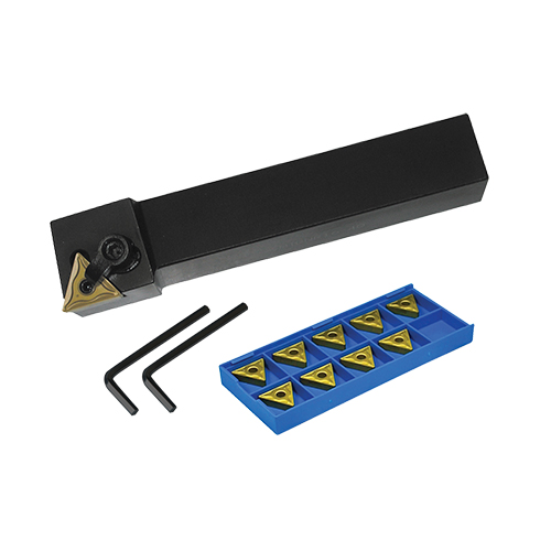 1pc MCLNR 16-4D Tool Holder Kit with 10pc CNMG 432 MM PT25C Inserts product photo Front View L