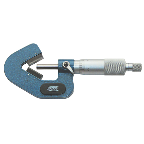 2.6" - 3.4" 108 Degree Mechanical V-Anvil Micrometer For 5-Flutes product photo Front View L