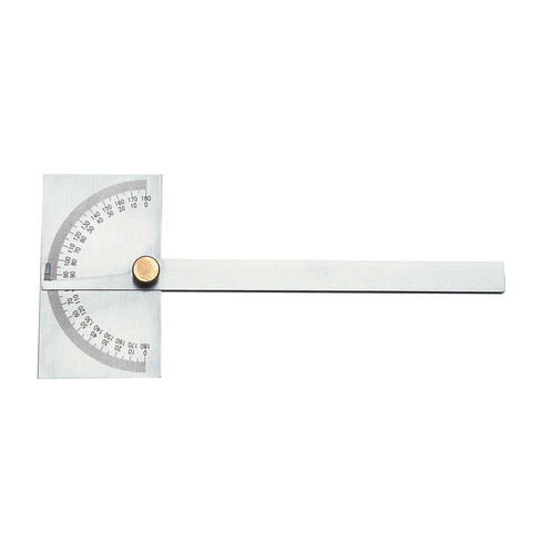 Rectangular Head Protractor With 6" Arm product photo Front View L