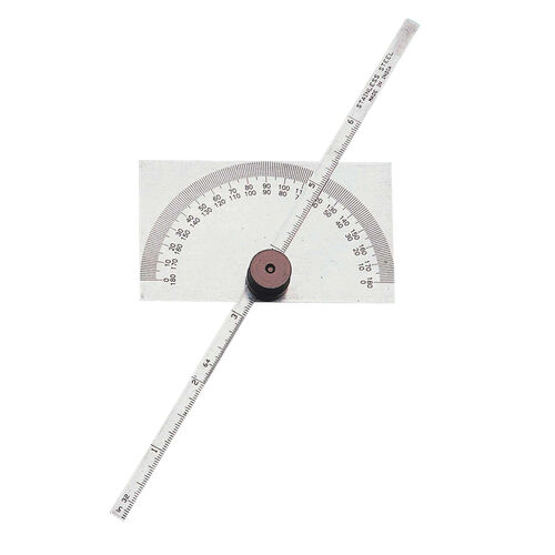 6" Depth Gauge With Rectangular Protractor product photo Front View L