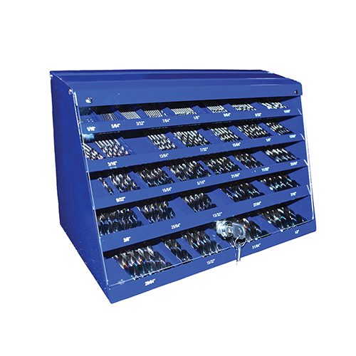 215pc TiAlN Tip Jobber Drill Set with Display Case product photo Front View L