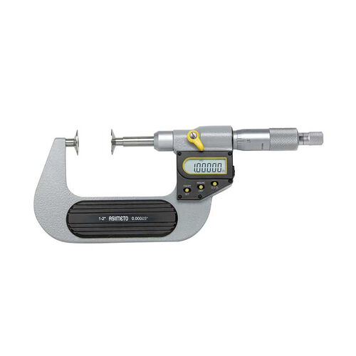 3-4"/75-100mm x 0.00005"/0.001mm Asimeto Digital Disc Micrometer product photo Front View L