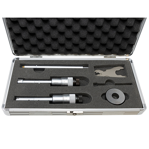 12-20mm x 0.005mm 2pc Mechanical Internal Micrometer Set product photo Front View L