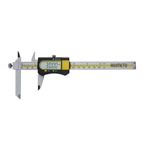 6" x 0.0005"/0.01mm Digital Caliper With Adjustable Measuring Jaw product photo Front View L