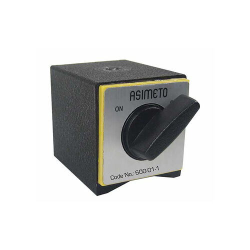 80kg Magnetic Base Only Asimeto 60 x 50 x 55, M8 Thread, Metal Switch product photo Front View L