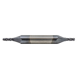 3/8" Diameter 4-Flute Ball Nose Double End Regular Length TiAlN Coated Carbide End Mill product photo