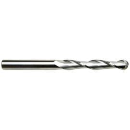 5/16" Diameter x 5/16" Shank 2-Flute Extra Long Length Ball Nose Blue Series Carbide End Mill product photo