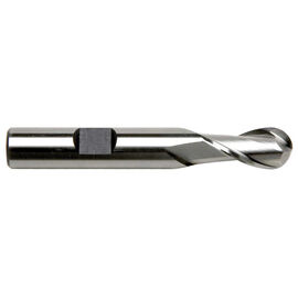 1" Diameter x 1" Shank 2-Flute Regular Length Ball Nose HSCO Cobalt End Mill product photo