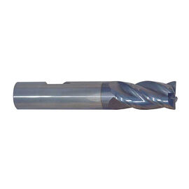 3/8" Diameter x 3/8" Shank 4-Flute Variable Helix AlTiN Red Series Carbide End Mill With Weldon Flats product photo